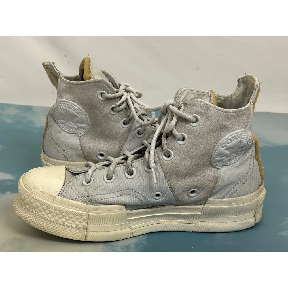Converse Chuck 70 Plus High Women 6.5 Platform Distorted‎ Aged Blue AO5259C